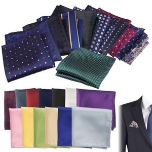 24 Pcs Pocket Squares for Men Suit Pocket Handkerchief